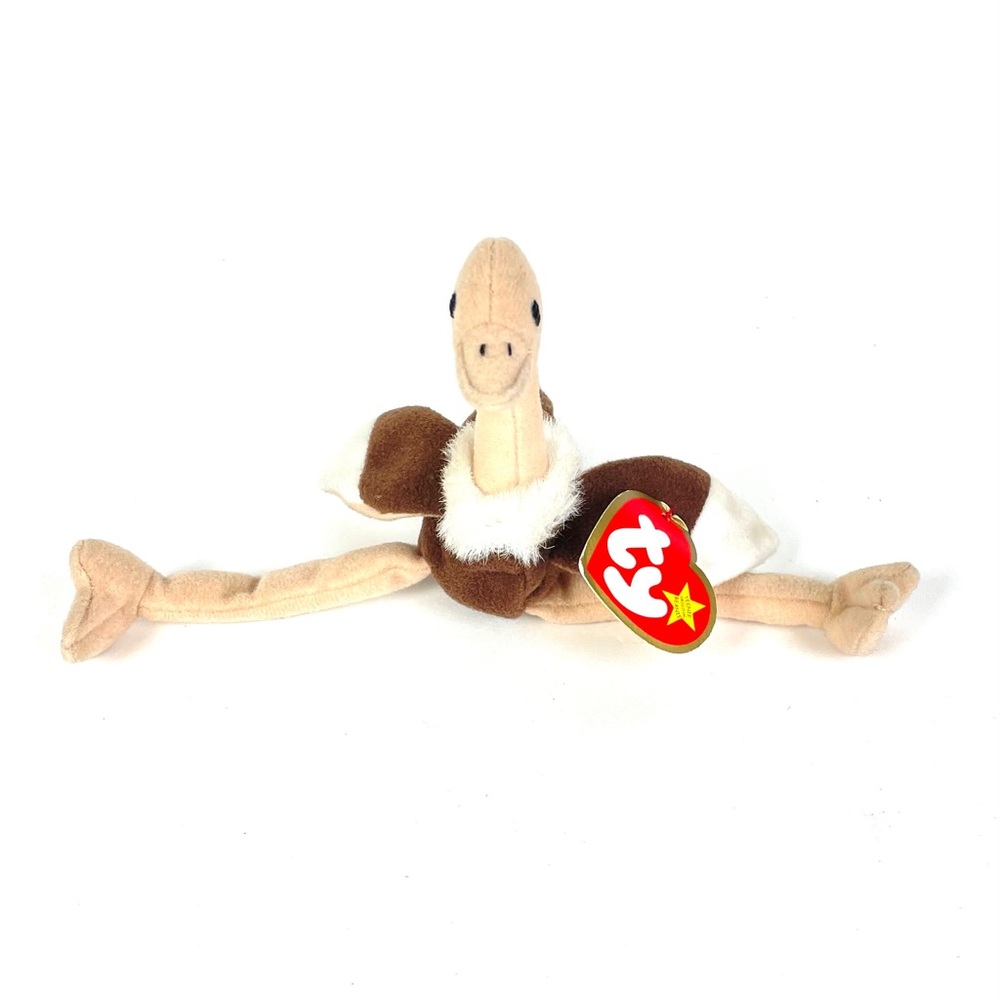 TY Teenie Beanie Baby The Ostrich 1993 - Picture 1 of 7